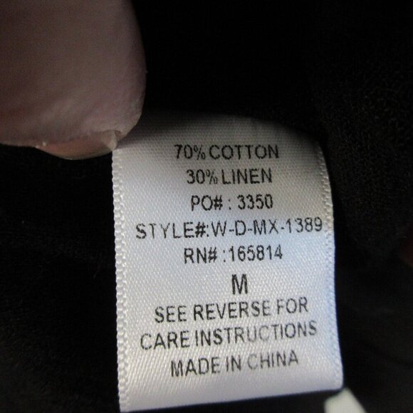 Jlux Label Journey Maxi Dress M Black Cotton Linen Strapless Elegant Luxury 772 - Picture 4 of 16